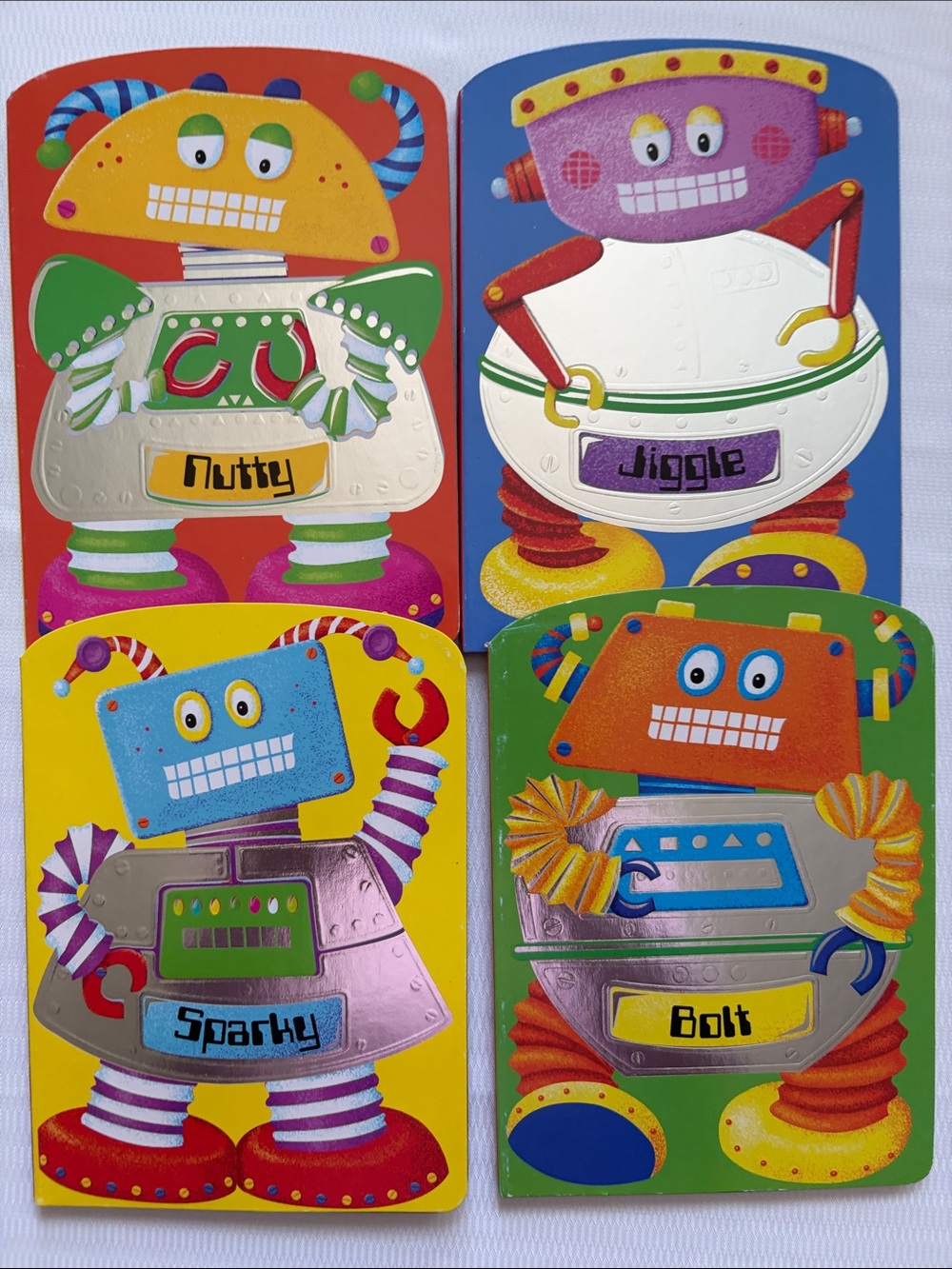 Colorful Robot Books Set of (4)